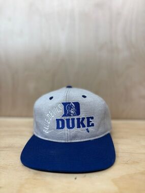 Blue Devils Gray and Blue Logo Snapback Hat